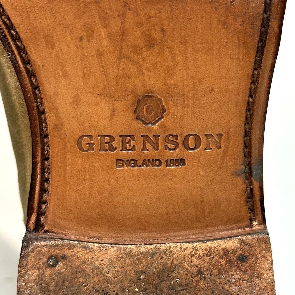 VERY GOOD Grenson Nolan Chelsea Suede Tan Mod Boot 119088 UK 9 F / US 10 D - Picture 11 of 12